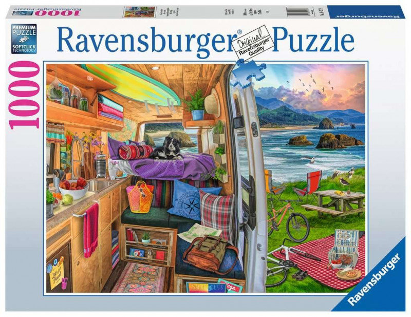 Ravensburger Puzzle 2D 1000 elementów Widok z kampera GXP-811854