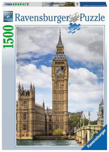 Ravensburger Puzzle 1500 elementów Big Ben z Kotem 4005556160099