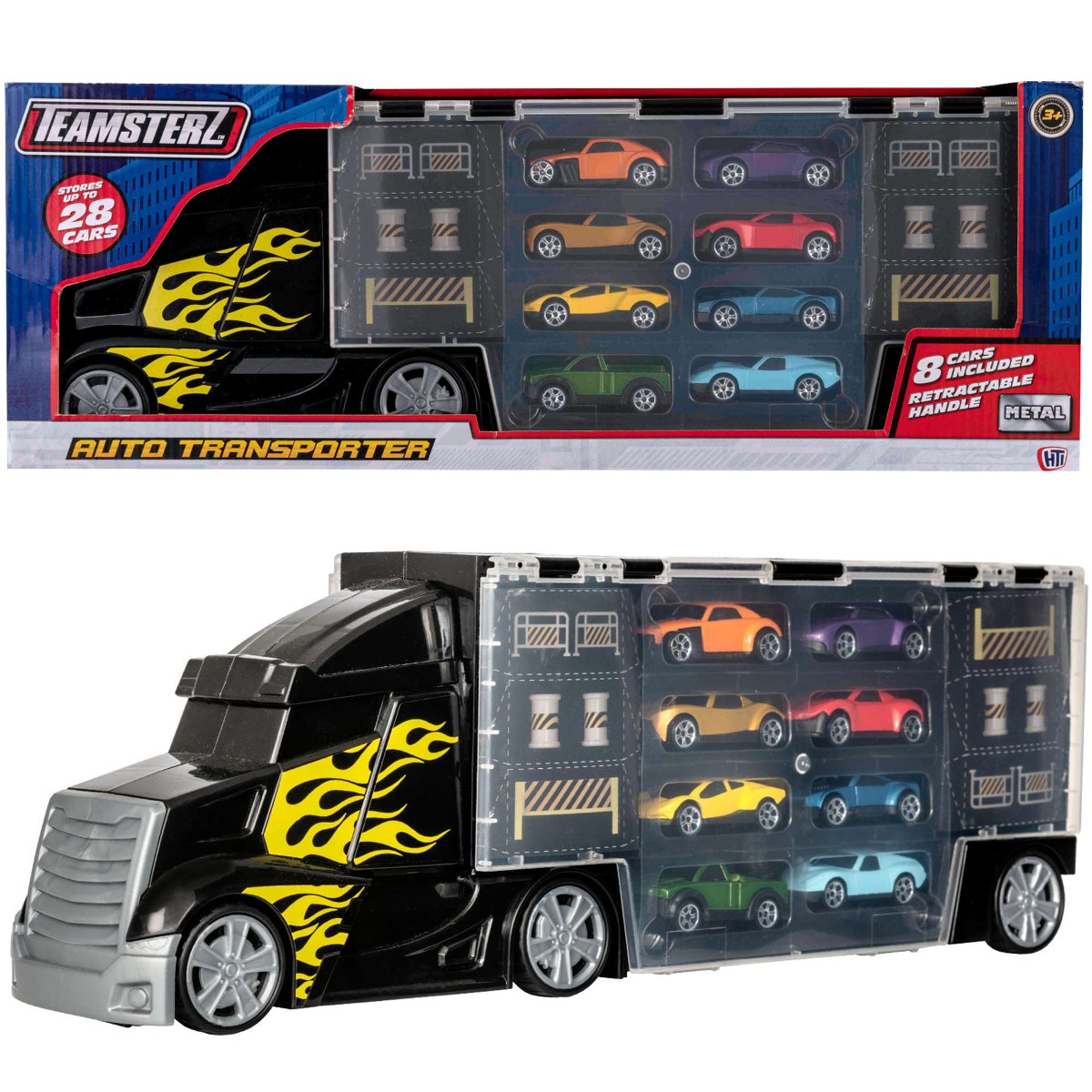 Teamsterz Auto Ciężarówka Transporter + 8 autek