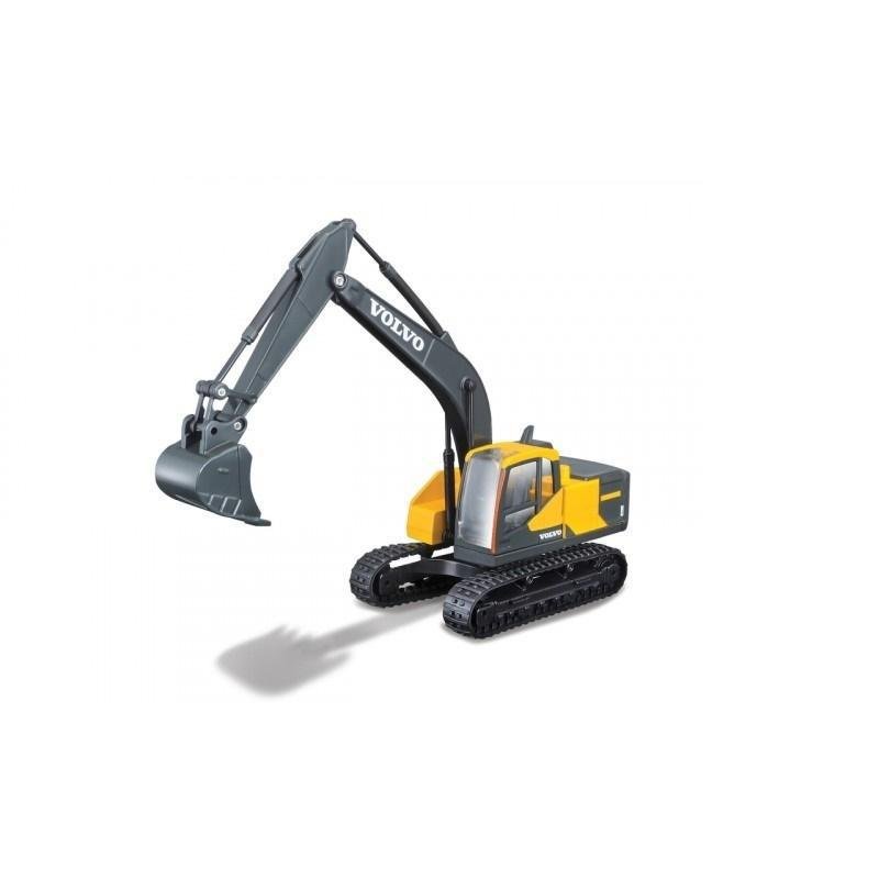 Bburago Volvo EC220E Excavator Yellow/Grey 1:50