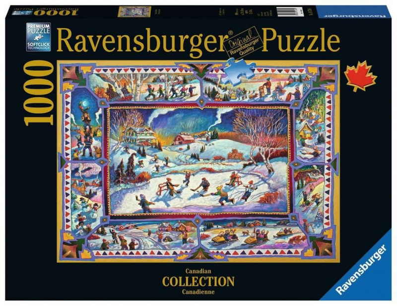 Ravensburger Puzzle 2D 1000 elementów Kanadyjska zima GXP-811892