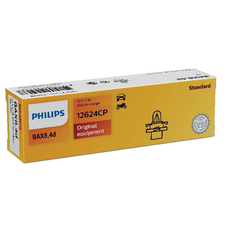 Philips 12624 CP oświetlenie wewnętrzne BX8, 4d, pomarańczowy 12624CP