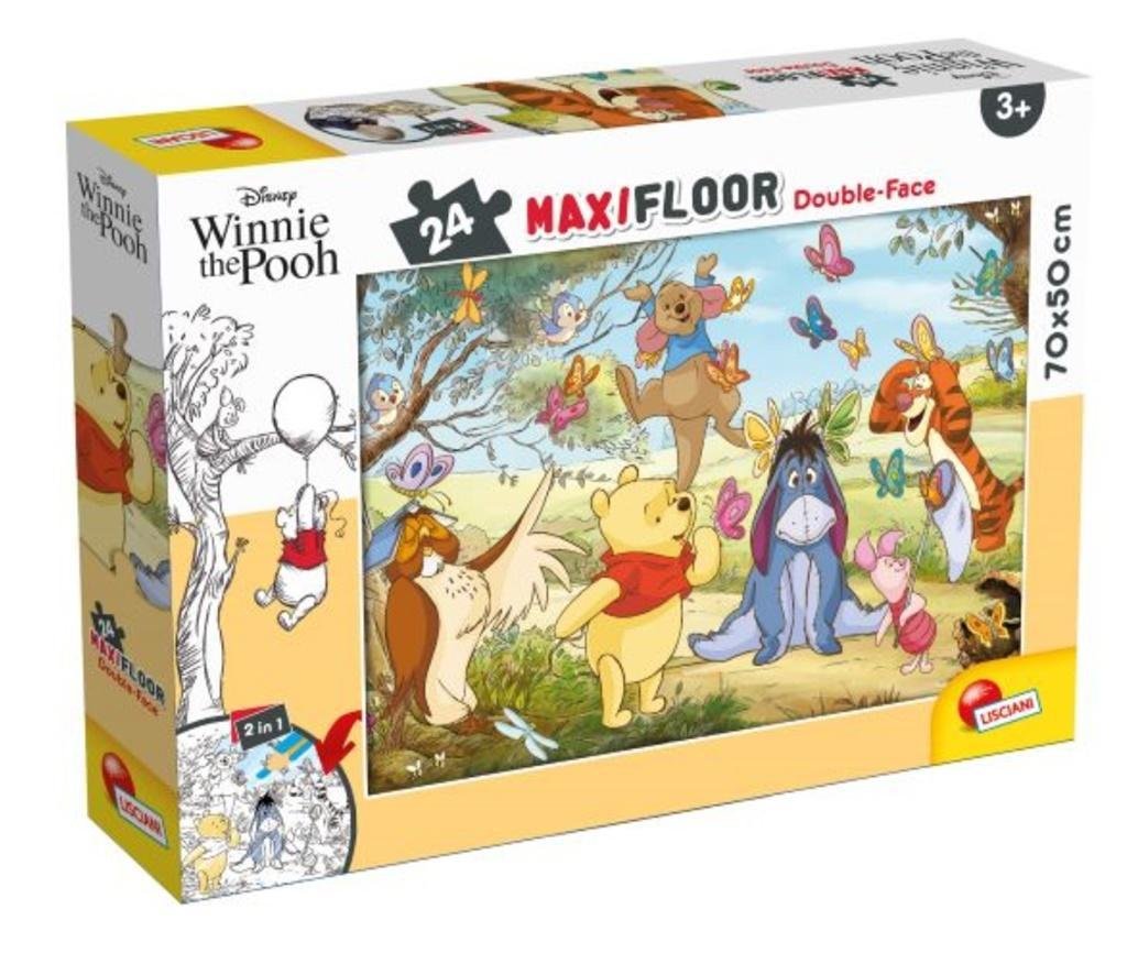 Lisciani Giochi 8665 Disney DF Maxi Floor 24 Kubuś Puchatek puzzle dla dzieci, wielokolorowe 86665