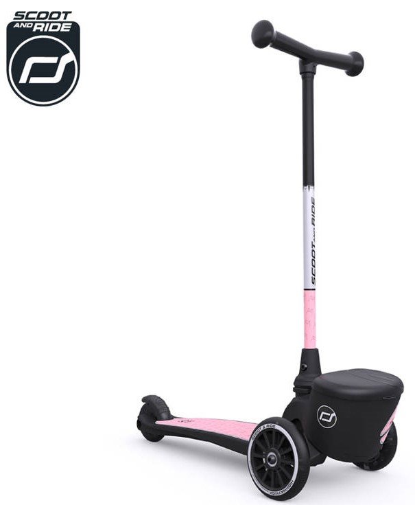 Scootandride, Hulajnoga trójkołowa balansowa z zamykanym schowkiem Highwaykick 2 Lifestyle, Różowy
