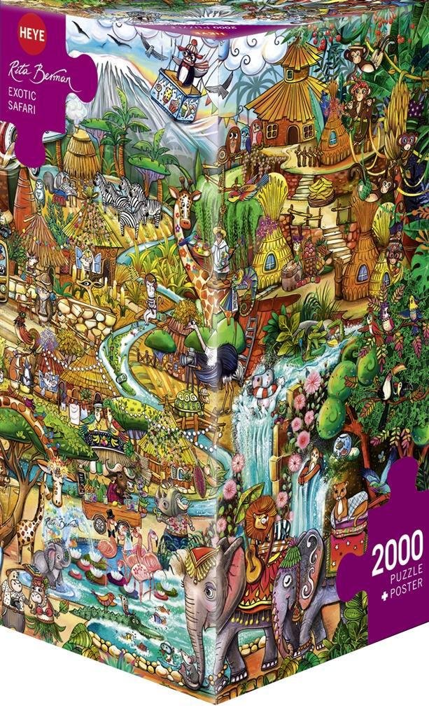 Heye Puzzle 2000 Egzotyczne safari -