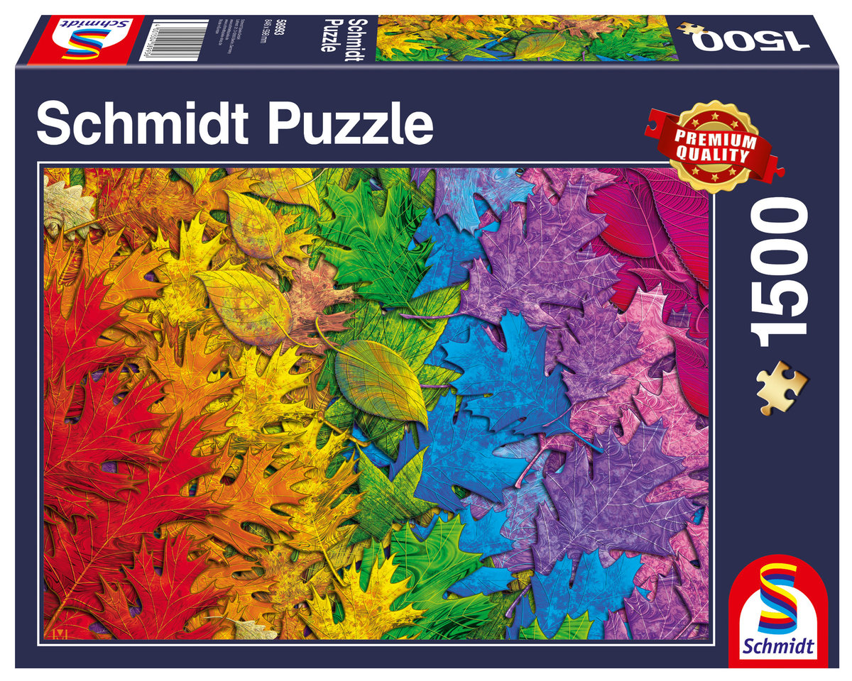 Schmidt Spiele Puzzle Puzzle 1500 PQ Kolorowe liście 111096 - Spiele Puzzle