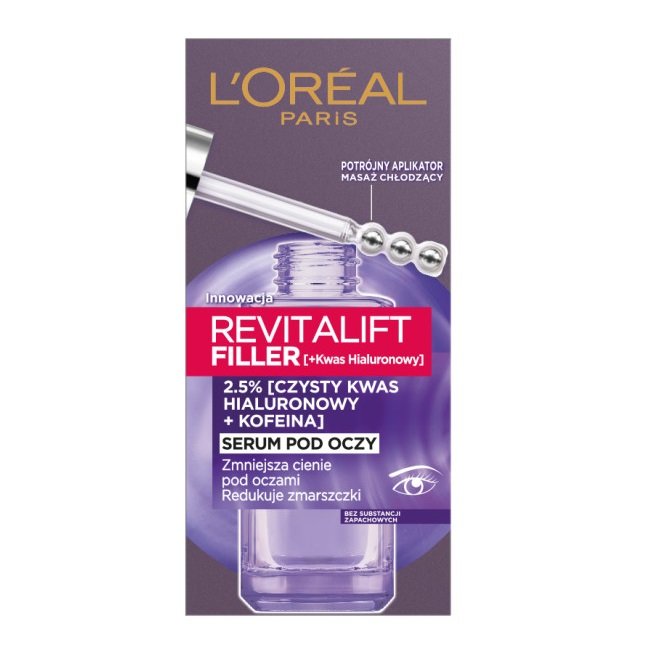 LOreal REVITALIFT FILLER [HA] Serum pod oczy redukujące zmarszczki 20ml