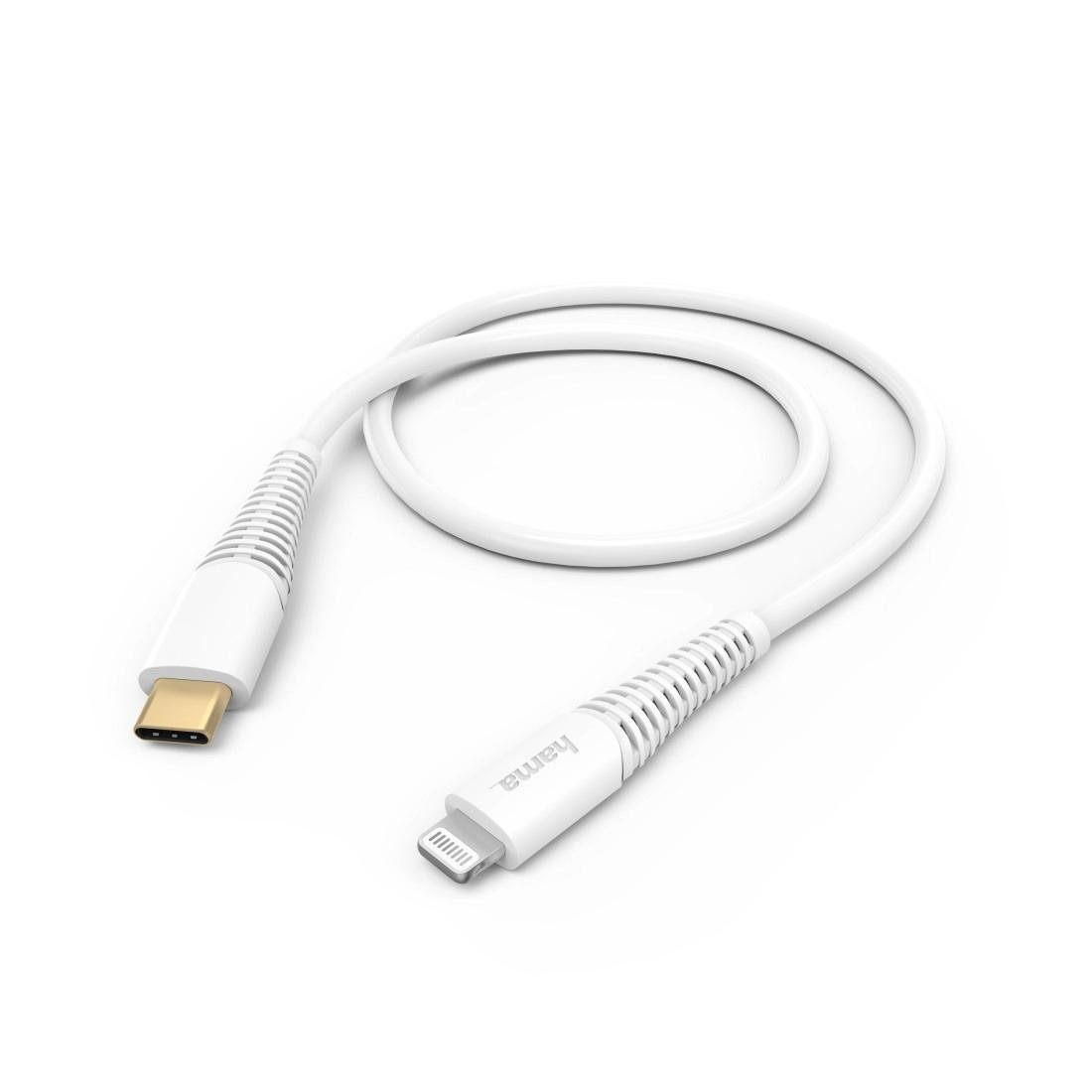 Hama Kabel USB-C Lightning 183309 1.5 m Biały