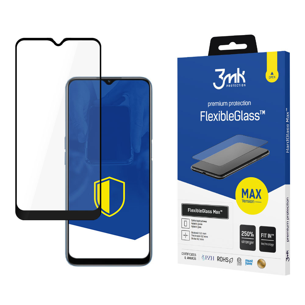 3MK FlexibleGlass Max Oppo A16/A16s czarny/black