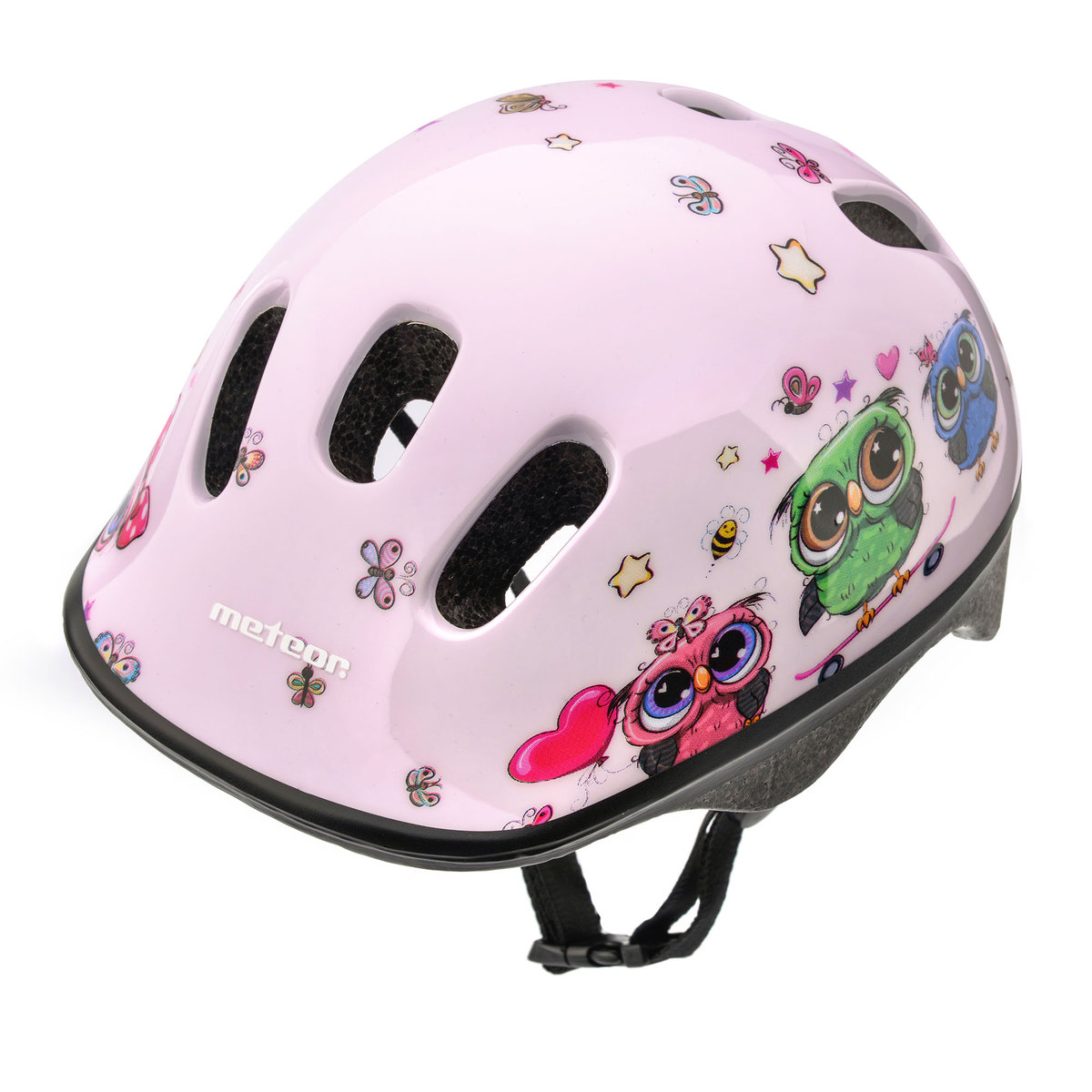 Kask rowerowy Meteor KS06 XS 44-48 cm Little owl