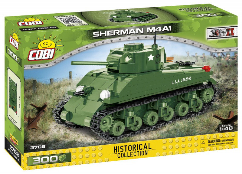 Cobi 2708. Kolekcja historyczna. Czołg M4 Sherman