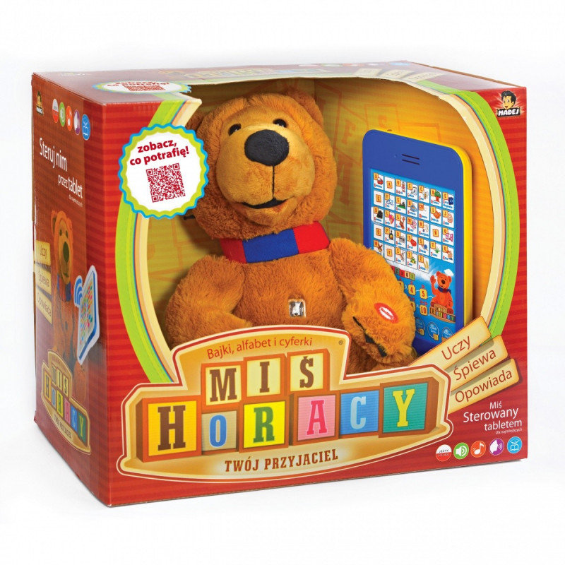 Madej MIŚ HORACY Z TABLETEM UCZY,ŚPIEWA, OPOWIADA BAJKĘ CZ21648