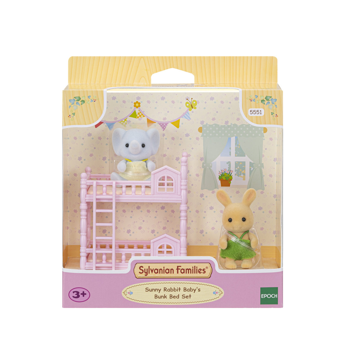 Sylvanian Families, Figurki Kolekcjonerskie, Zestaw Słoneczny Królik z Łóżkiem