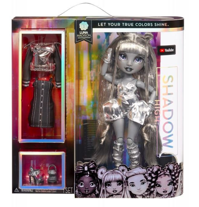 MGA Rainbow High Shadow High Lalka Luna Madison (583530)