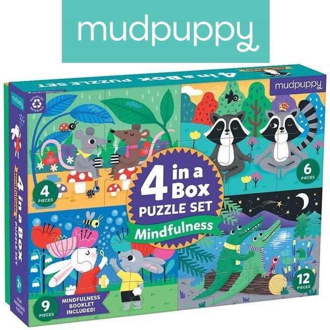 Mudpuppy Puzzle Progresywne uważność 4, 6, 9 i 12 Elementów 2+