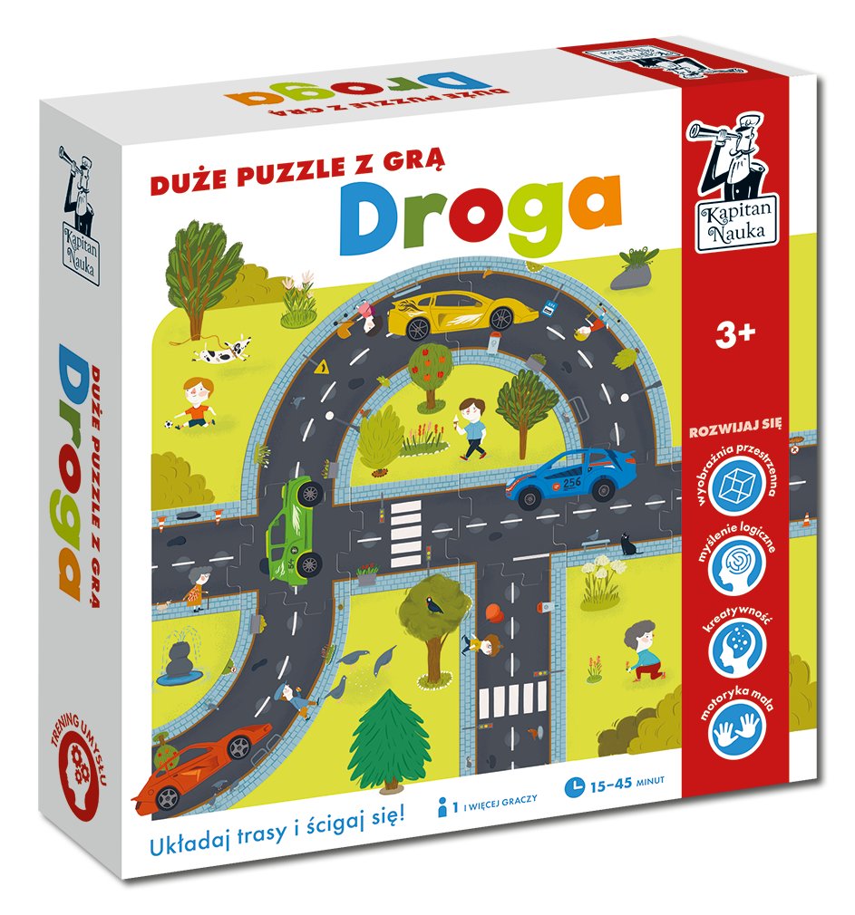 Droga Duże puzzle z grą