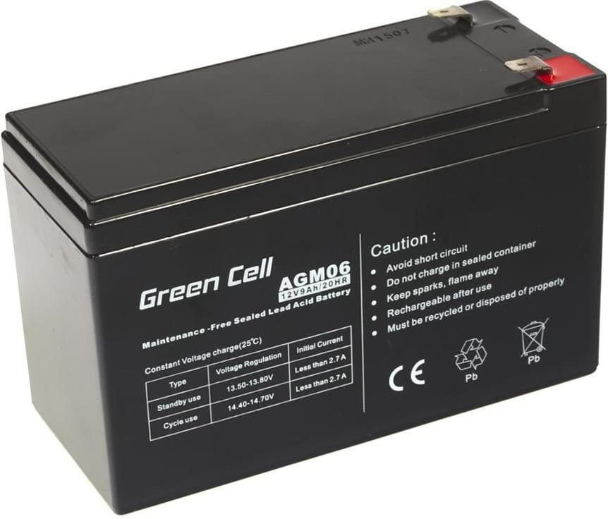 Green Cell akumulator żelowy AGM 12V 9Ah AGM06