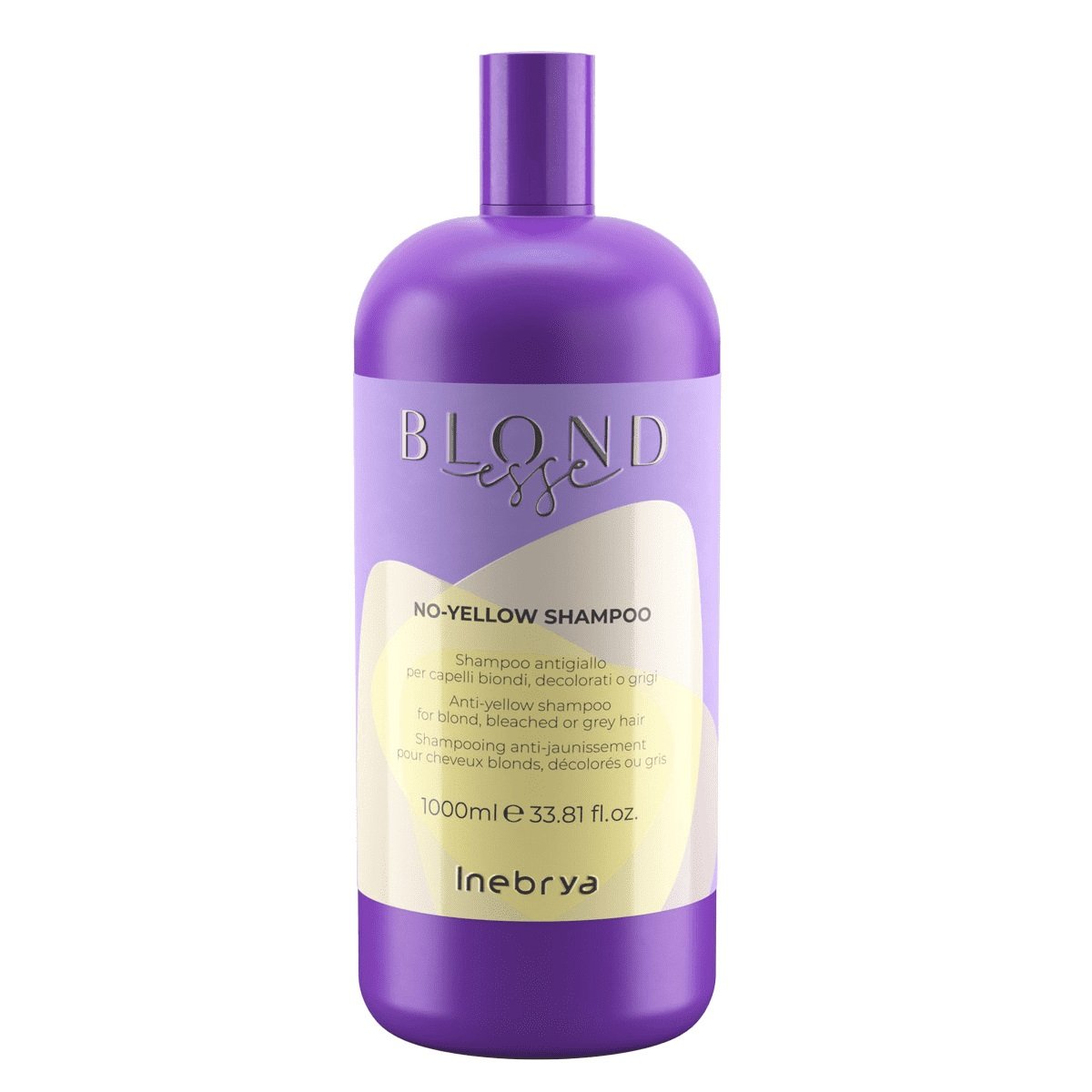 Inebrya Blondesse No-Yellow Shampoo szampon do włosów blond rozjaśnianych i siwych 1000ml primavera-8008277262369