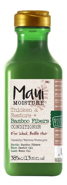Maui Moisture Thicken & Restore + Bamboo Fibers Conditioner odżywka do włosów osłabionych i łamliwych z bambusem 385ml