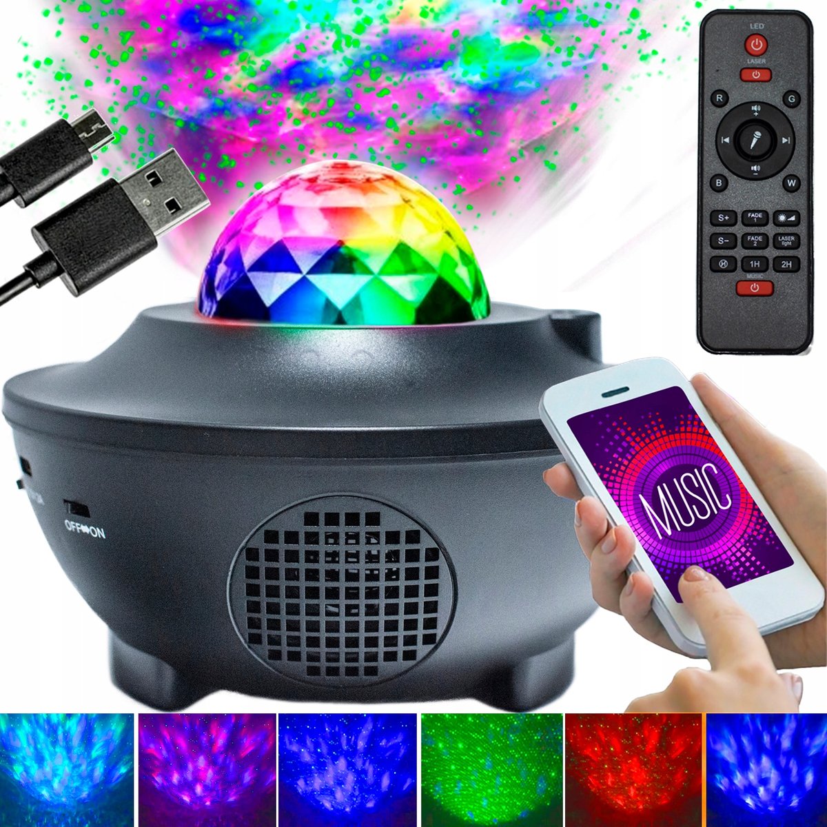 Jumi, Projektor, Gwiazdy, Czarny