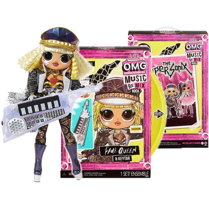 L.O.L. Surprise, mini lalka OMG Remix Rock- Fame Queen and Keytar