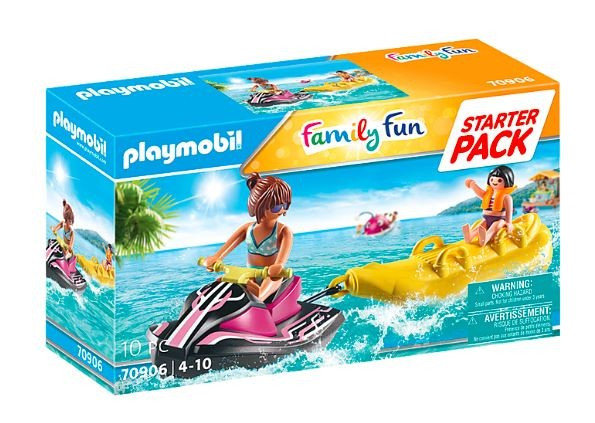 Playmobil Family Fun 70906 Starter Pack Skuter wodny z bananową łodzią, od 4 lat 70906