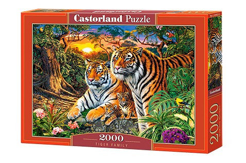 Castorland Puzzle 2000 el. C-200825 Tiger Family -