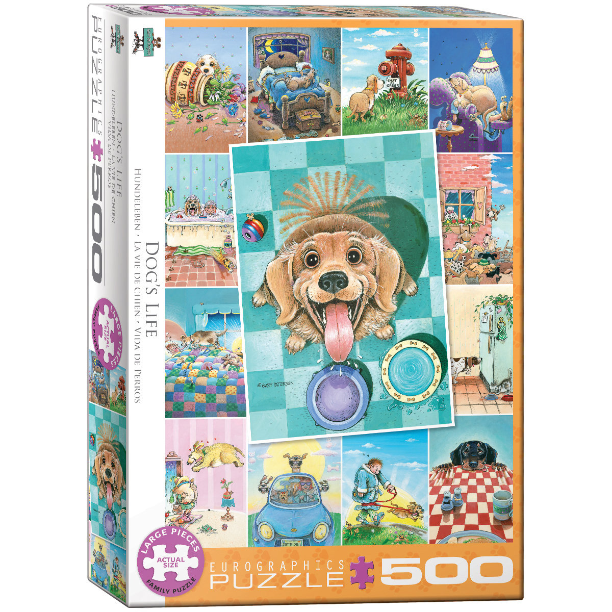 Puzzle 500 Psie życie XXL Nowa