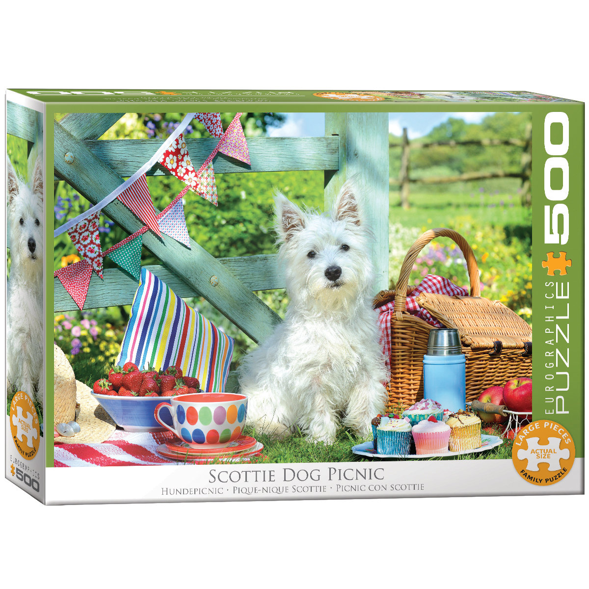 Eurographics Puzzle 500 Scottie Dog Picnic 6500-5461 -