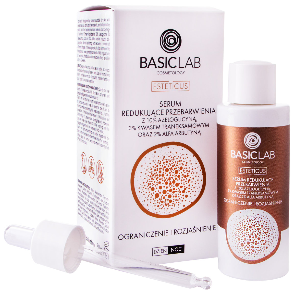 Zdjęcia - Kremy i toniki BasicLab Esteticus - Serum redukujące przebarwienia 30 ml 