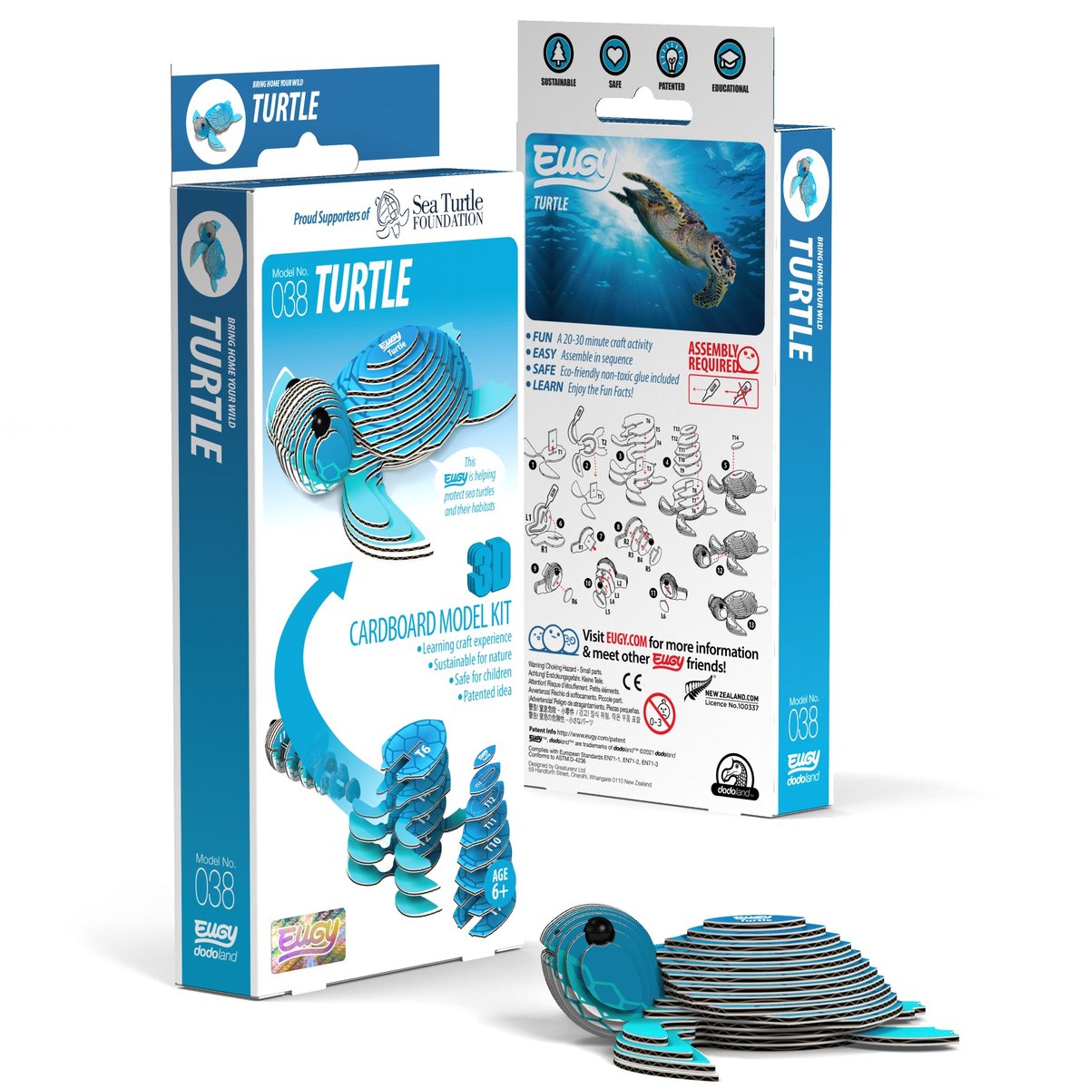 Qelements, Układanka 3D Żółwik Eugy Eko