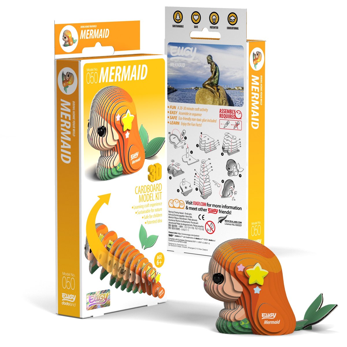 Qelements, Układanka 3D Syrenka Eugy Eko