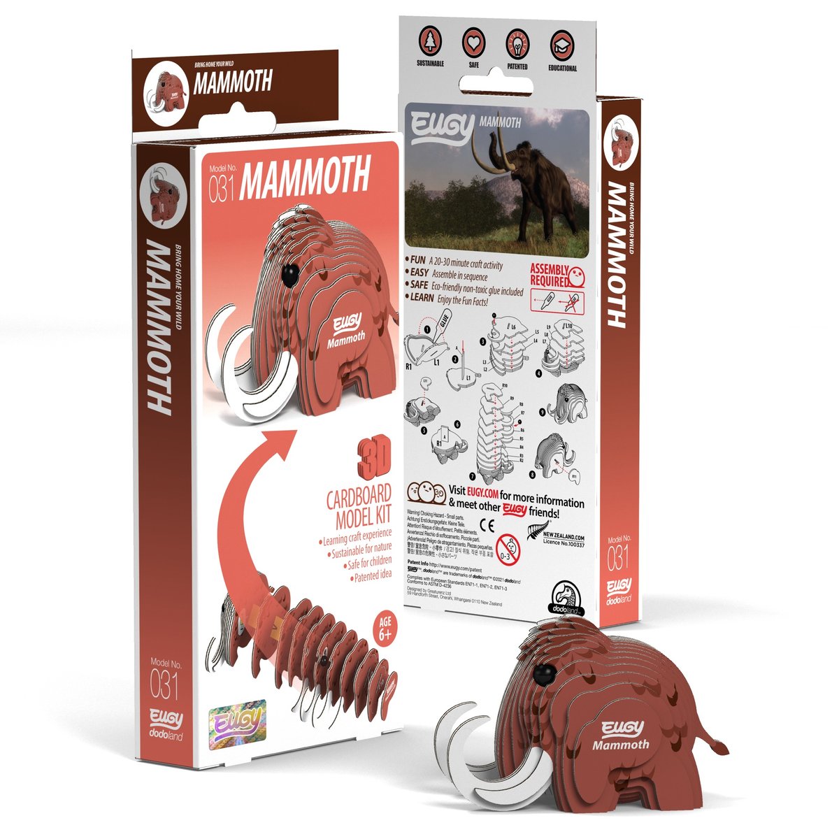 mamut eugy eko układanka 3d