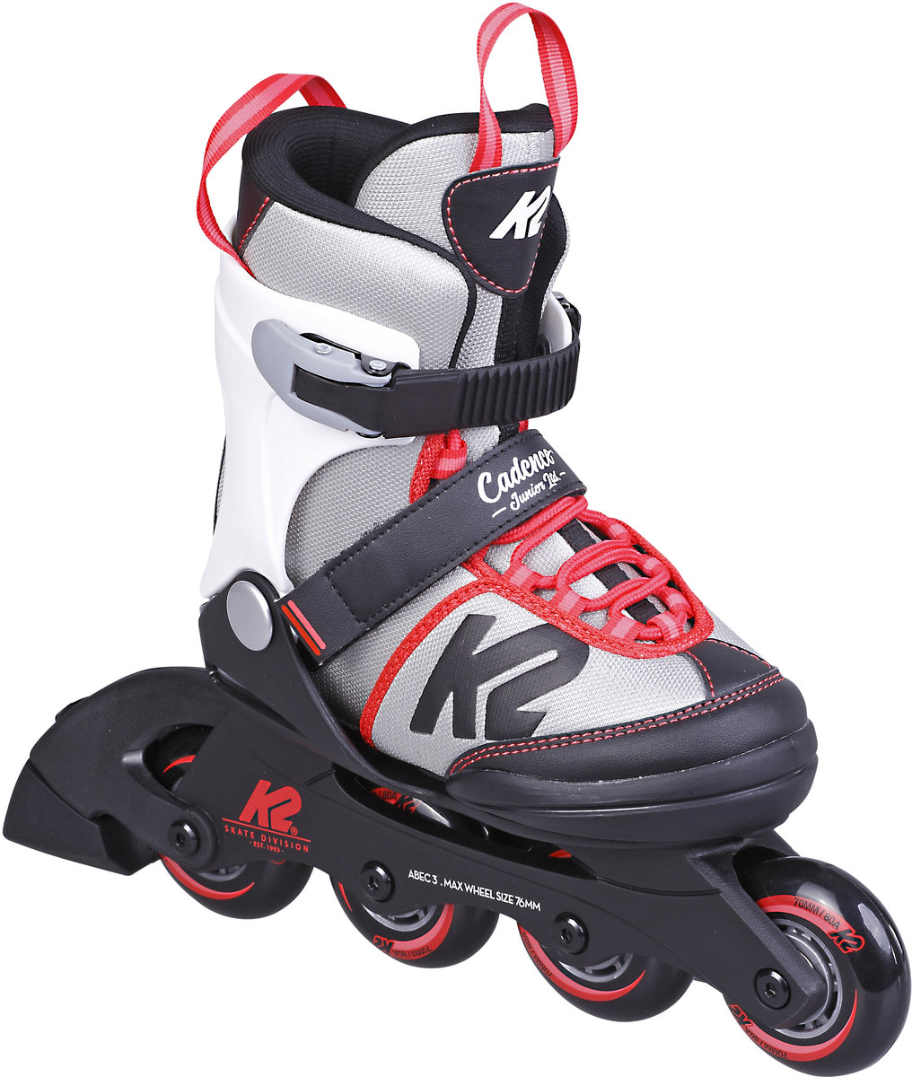 K2, Rolki dziecięce Cadence LTD, Czerwono-Biały, rozm. L