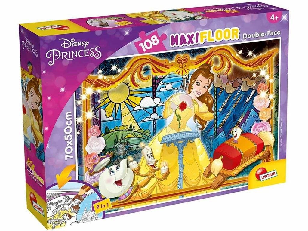 Lisciani Disney. Puzzle dwustronne Maxi 108 el. -