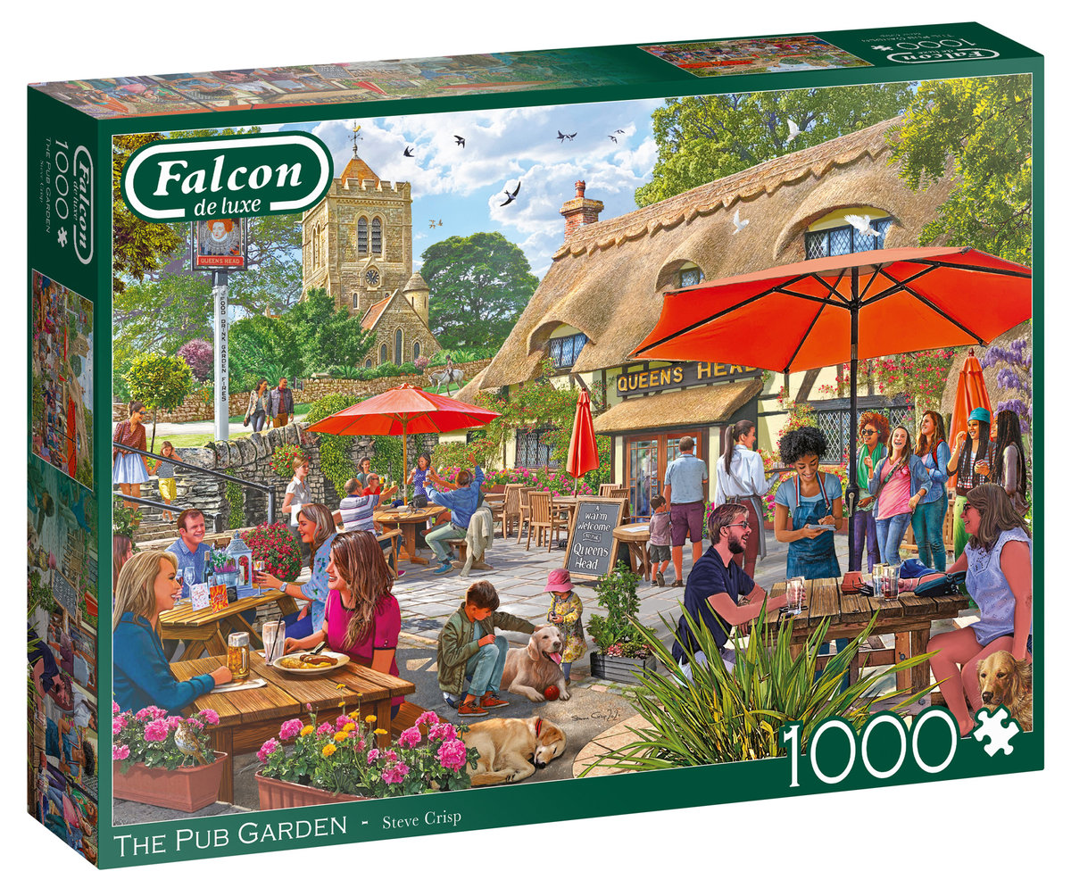 Puzzle 1000 Falcon Ogródek piwny G3 - Jumbo