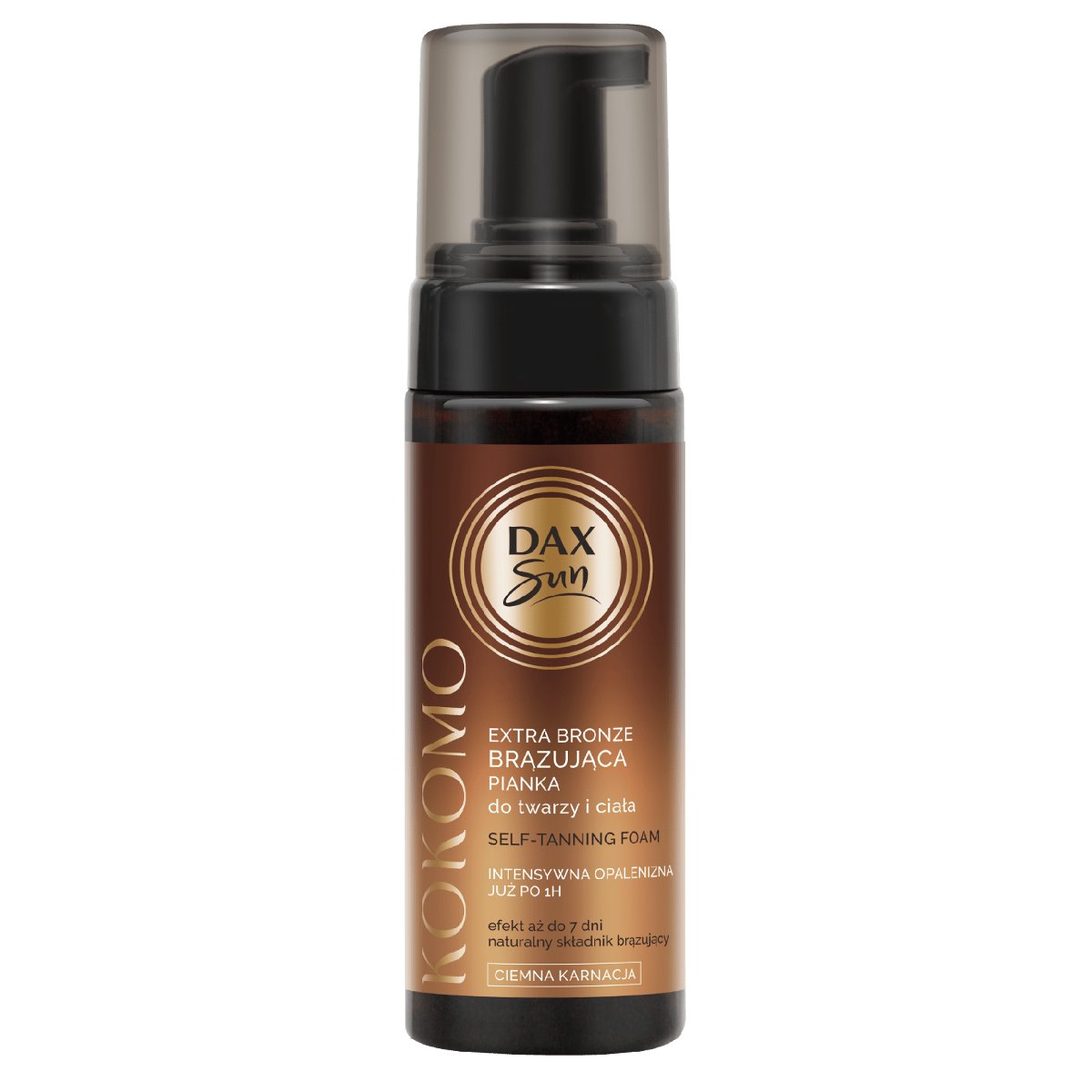 Dax Sun Kokomo - Brązująca Pianka Extra Dark ciemna karnacja 160 ml