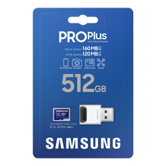 Samsung Karta pamięci microSD MD-MD512KB/EU 512GB PRO Plus + czytnik MB-MD512KB/WW