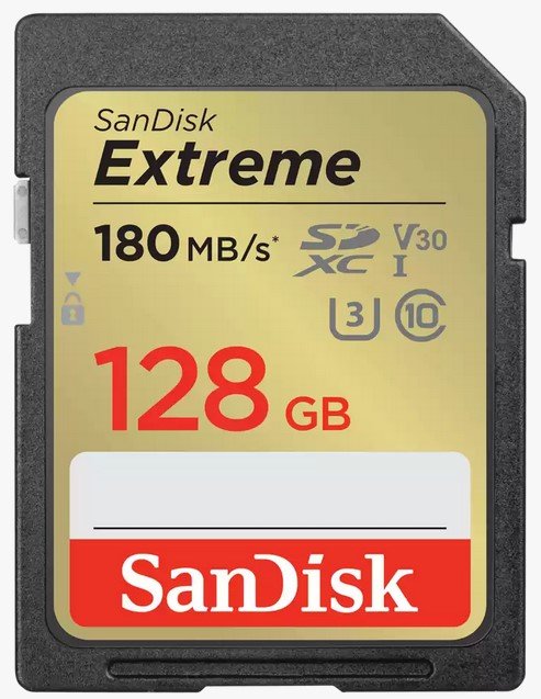 SANDISK EXTREME SDXC 128GB 180/90 MB/s A2