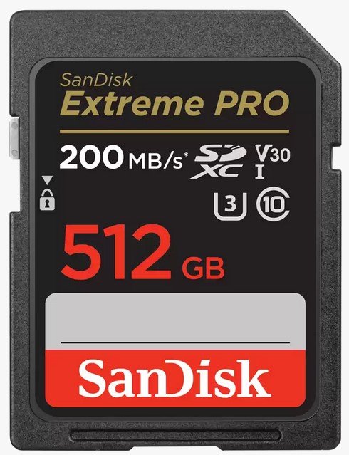 SanDisk Extreme PRO SDXC 512 GB Class 10 UHS-I/U3 V30 (SDSDXXD-512G-GN4IN)