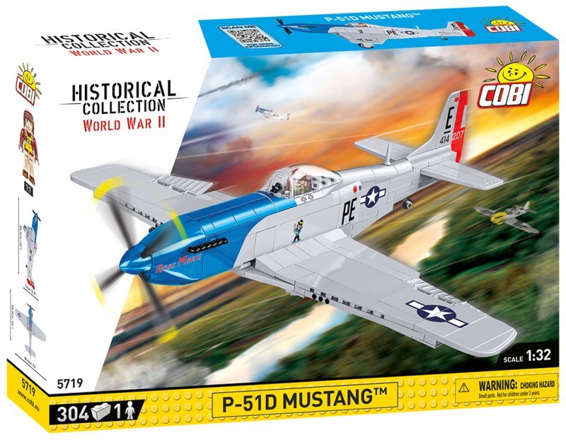 Cobi KLOCKI HC WWII 5719 SAMOLOT P-51D MUSTANG 304 KL 5719