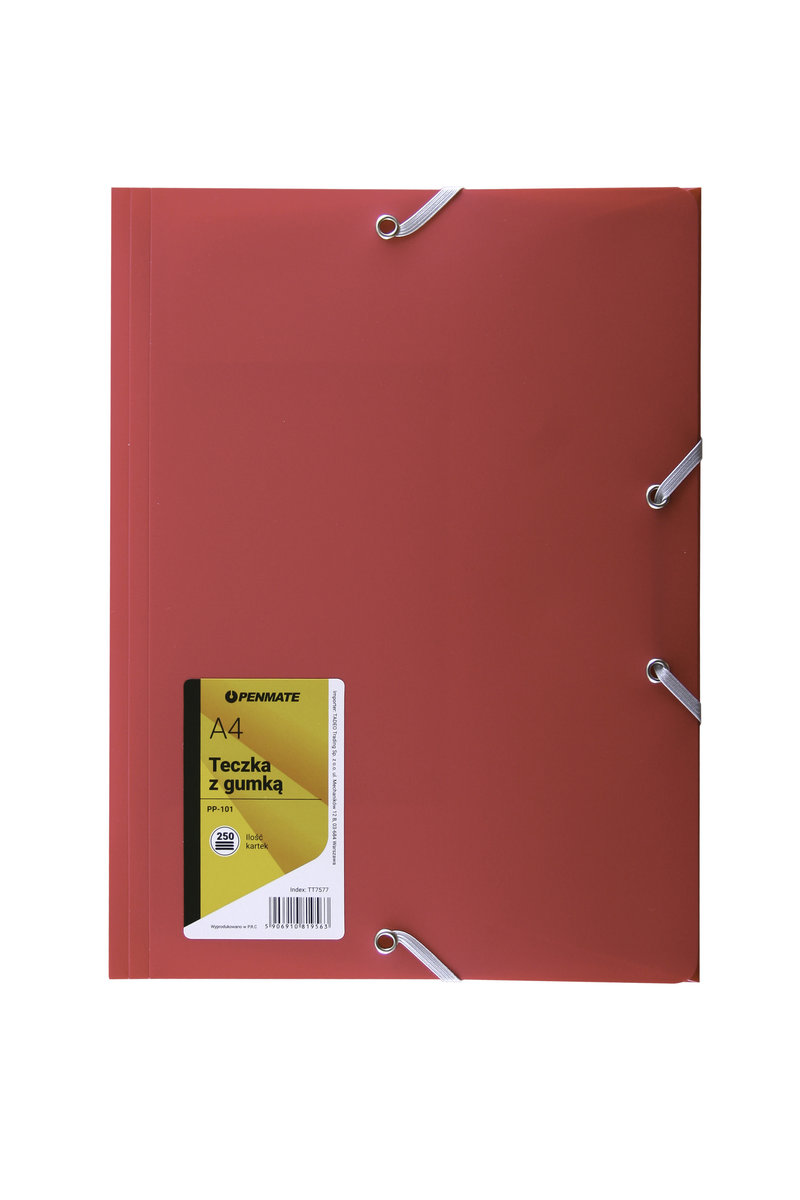 Penmate Teczka z gumką A4 PP-101 różowa