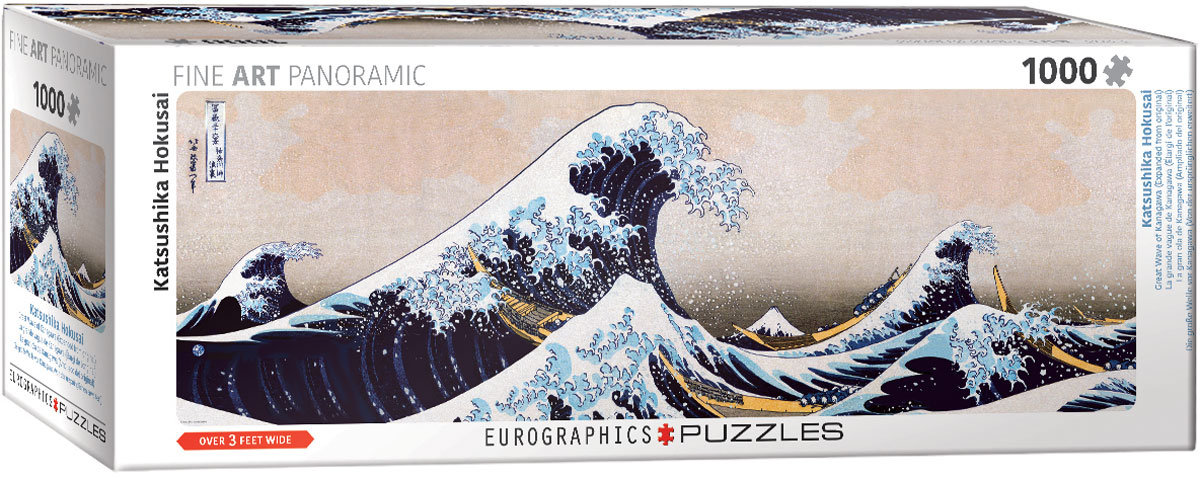 Eurographics Puzzle 1000 Panoramic Great Wave of Kanagawa 6010-5487 -