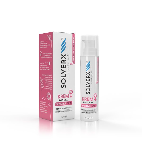 SOLVERX SOLVERX Sensitive Skin Krem pod oczy do cery wrażliwej 15ml