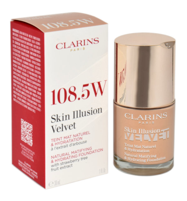 Clarins Skin Illusion Velvet Podkład 30 ml - Nr 108.5 N