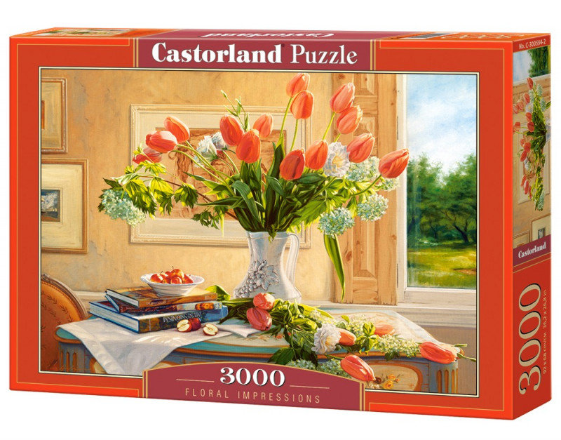 Puzzle 3000 Floral Impressions - Castorland