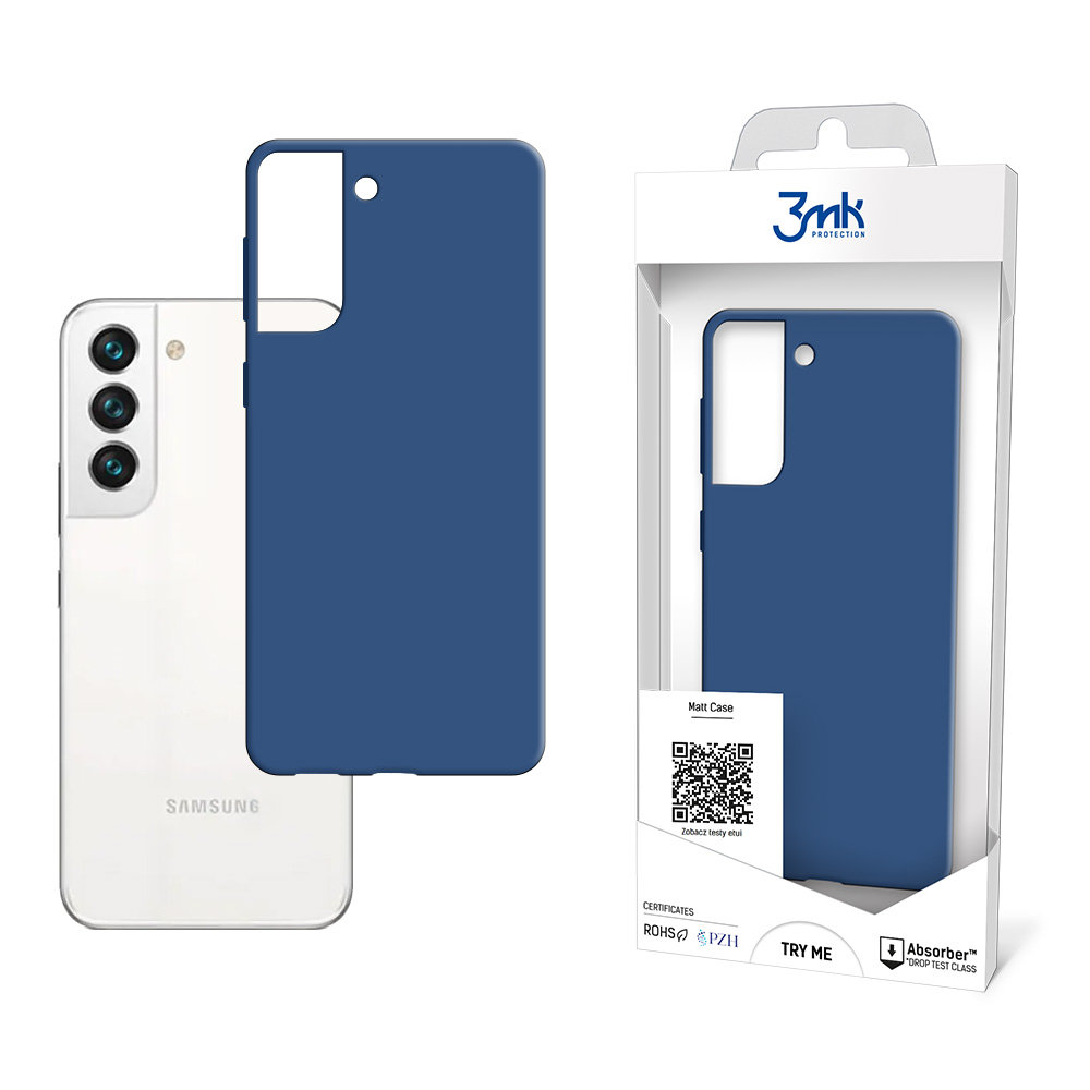 3mk Etui Matt Case do Galaxy S22 5G, granatowe 5903108468275