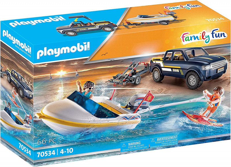 Playmobil Pick Up z przyczepą na motorówkę 70534 70534