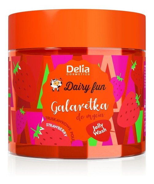 Delia DAIRY FUN GALARETKA DO MYCIA CIAŁA 350G TRUSKAWKOWE POLE