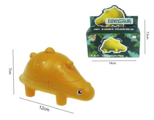 Dinozaur Stegosaur 11cm kostka magiczna 3D H13088 Hipo (H13088 HIPO)